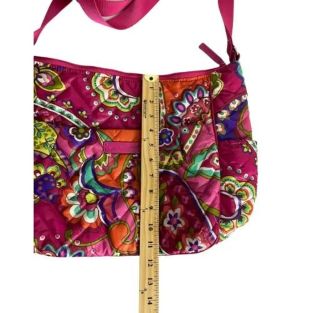 Vera Bradley Diaper Bag Stroll Along Pink Floral Shoulder Baby Bag